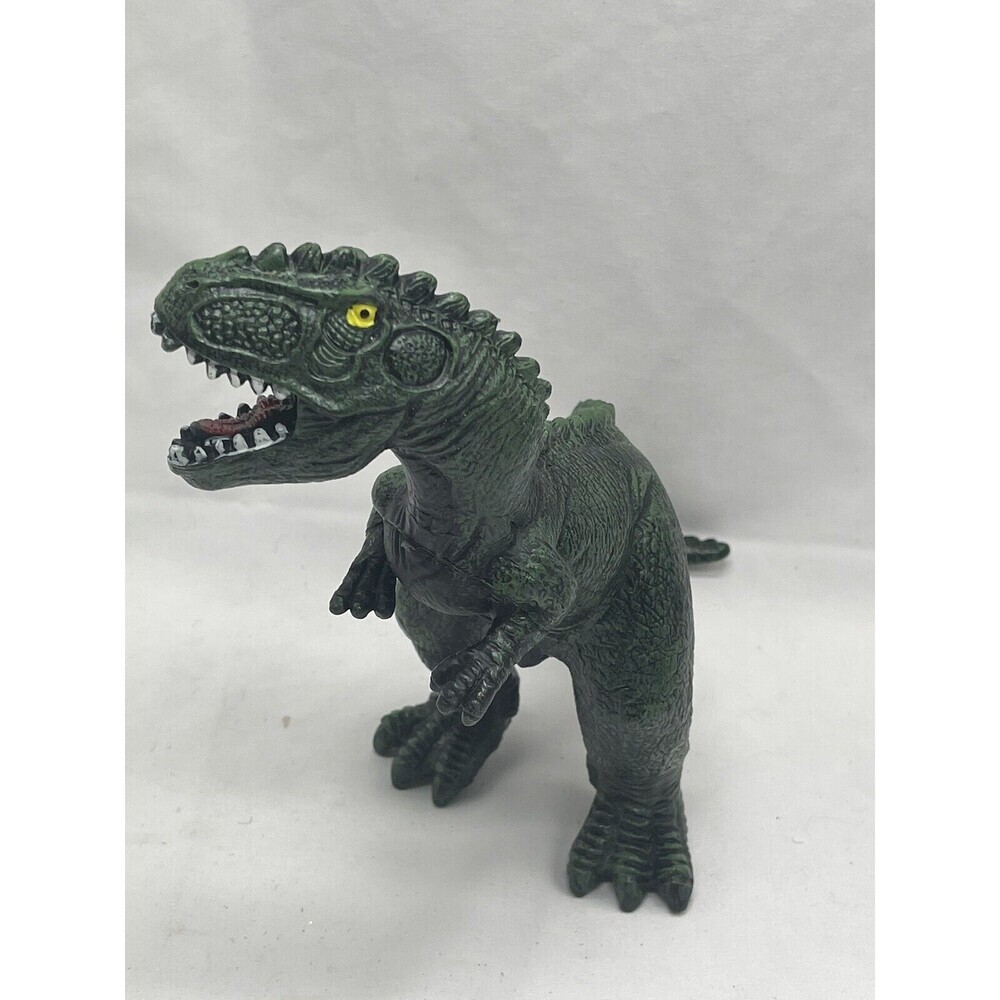 Tyrannosaurus Rex Green TRex Soft Rubber Dinosaur Toy 8”